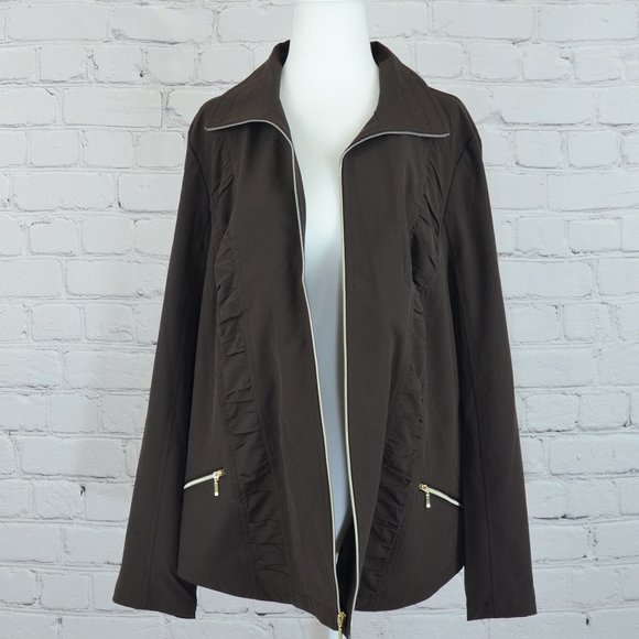 NEW! CHICO'S ZENERGY Neema Ruched Active Jacket - Picture 6 of 8